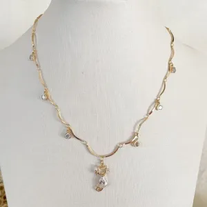 Colar Gatos com Zirconias