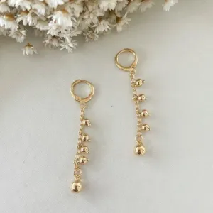 Brinco Argola Corrente de Esferas