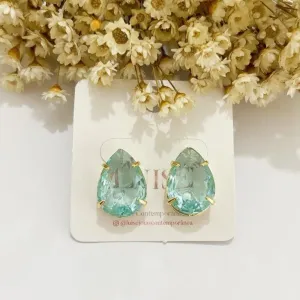 Brinco Gota Colorida Grande