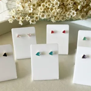 Brinco Mini Triangulo Zirconia