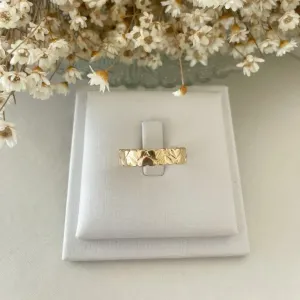 Anel Fileira Dupla Corações