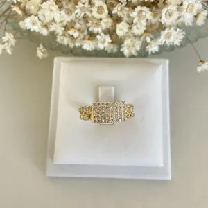 Anel Cravejado Microzirconias