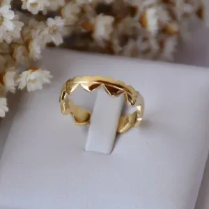 Anel Corações Divididos