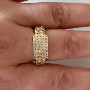 Anel Cravejado Microzirconias