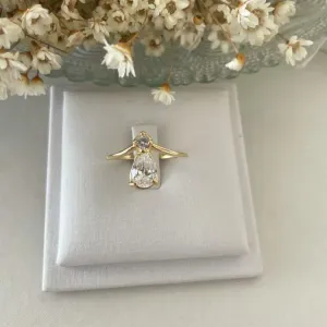 Anel Gota e Zirconia