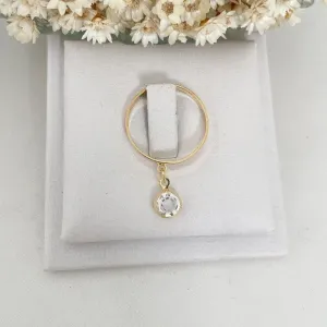 Anel Pingente Ponto de Luz