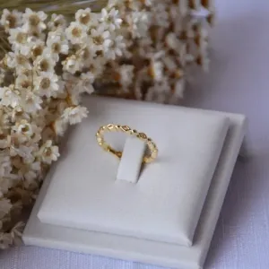 Anel Triangulo com Bolinhas