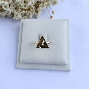 Anel Triangulo Martelado