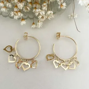 Brinco Argola Aberta 5 Pingentes