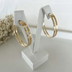 Brinco Argola Aberta Dois Fios