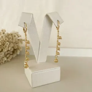 Brinco Argola Corrente de Esferas