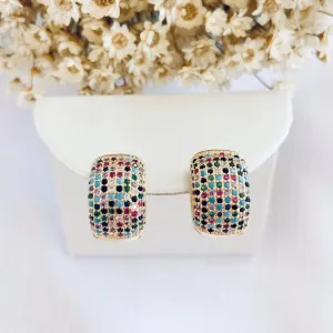 Brinco Argola Cravejado Colors