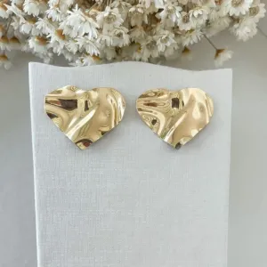 Brinco Coração Martelado