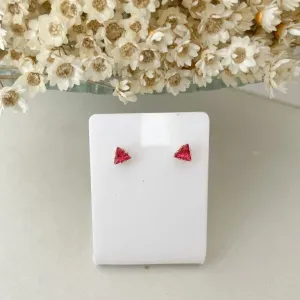 Brinco Mini Triangulo Zirconia