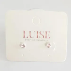 Brinco Ponto de Luz Rosa Baby