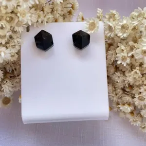 Brinco Sextavado Pedra Natural