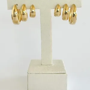 Brinco Trio Argolas Grossas NS