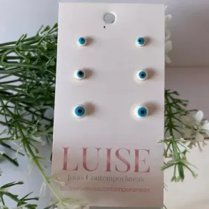 Brinco Trio Olho Grego