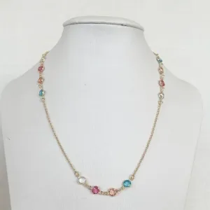 Colar Cristais Coloridos