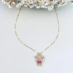 Colar Menina Corações