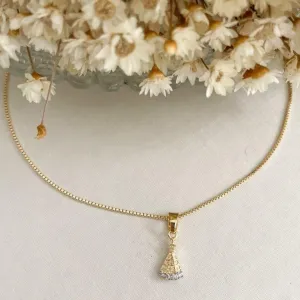 Colar Mini Nossa Senhora Cristal