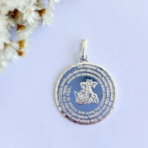 Pingente São Jorge com Escrita