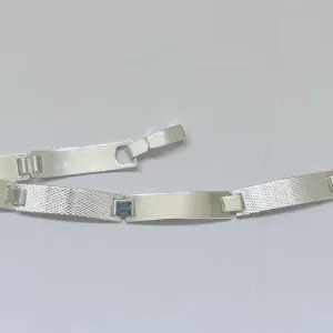 Pulseira Masculina Chapa Lisa e Fosca