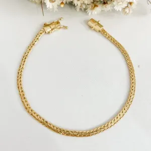 Pulseira Masculina Malha Trançada 25mm