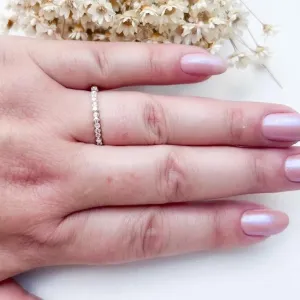 Anel Mini Esferas e Zirconias