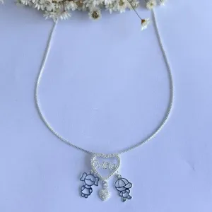 Colar Mãe e Filhos Casal