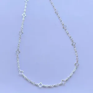 Colar  Mini Trevo 50cm