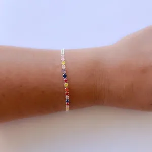 Pulseira Dupla com Cristais Colors