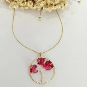 Colar Arvore da Vida Pedra Natural