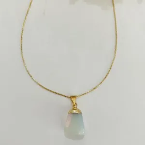 Colar Pingente Pedra Rolada