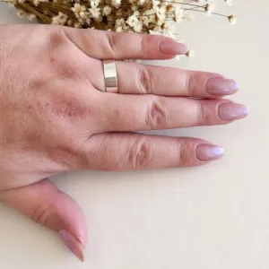 Anel Aliança Lisa Grossa