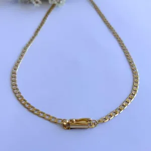 Colar Masculino Groumet Grossa Fecho Gaveta