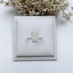 Anel Aro Bolinhas com 5 Zirconias