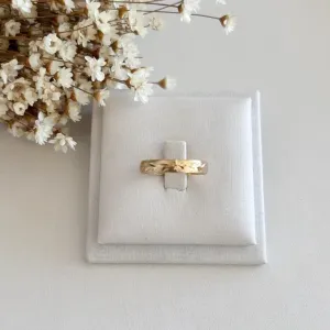 Anel Aliança Ramos e Estrelas