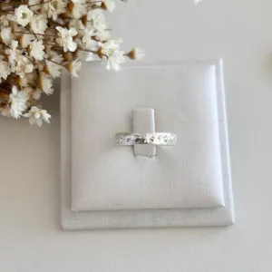 Anel Aliança Ramos e Estrelas