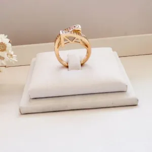 Anel Encontro Cravejado Cristal