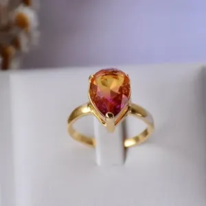 Anel Gota Pedra Fusion