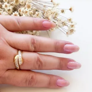 Anel Ondas Baguete e Microzirconias