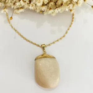 Colar Agata Bege
