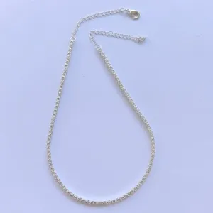 Colar Chocker Blocos 4mm
