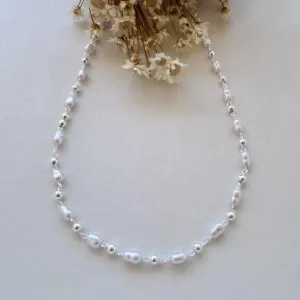 Colar Chocker e Perolas Baguete