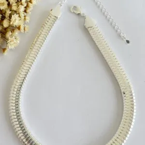 Colar Chocker Malha Dupla 10mm