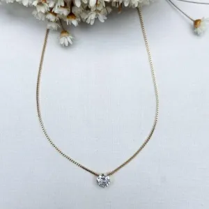 Colar Chocker Ponto Luz 0,5cm