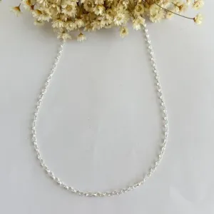 Colar Elos Coração 60cm