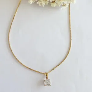 Colar Ponto de Luz Quadrado G