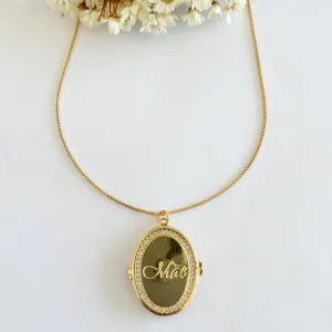 Colar Relicário Mãe